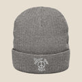 White Protect Your Peace Beanie