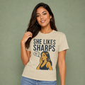 She Likes Sharps Organic Tee