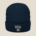 White Protect Your Peace Beanie