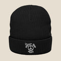 White Protect Your Peace Beanie