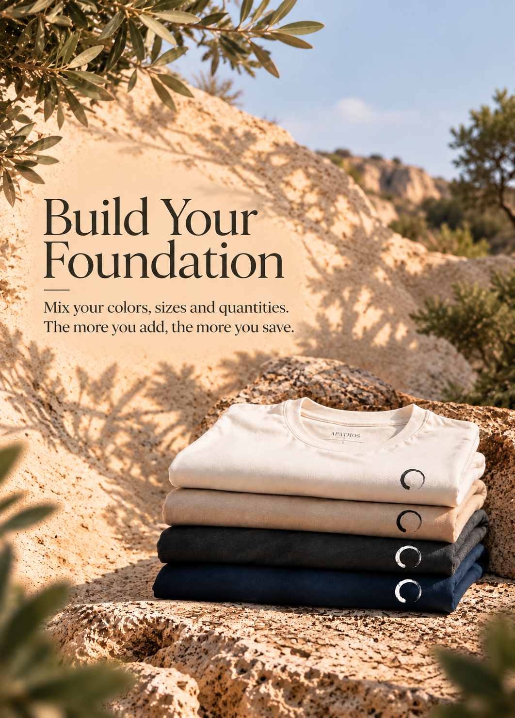 Build Your Foundation — Apathos organic tees