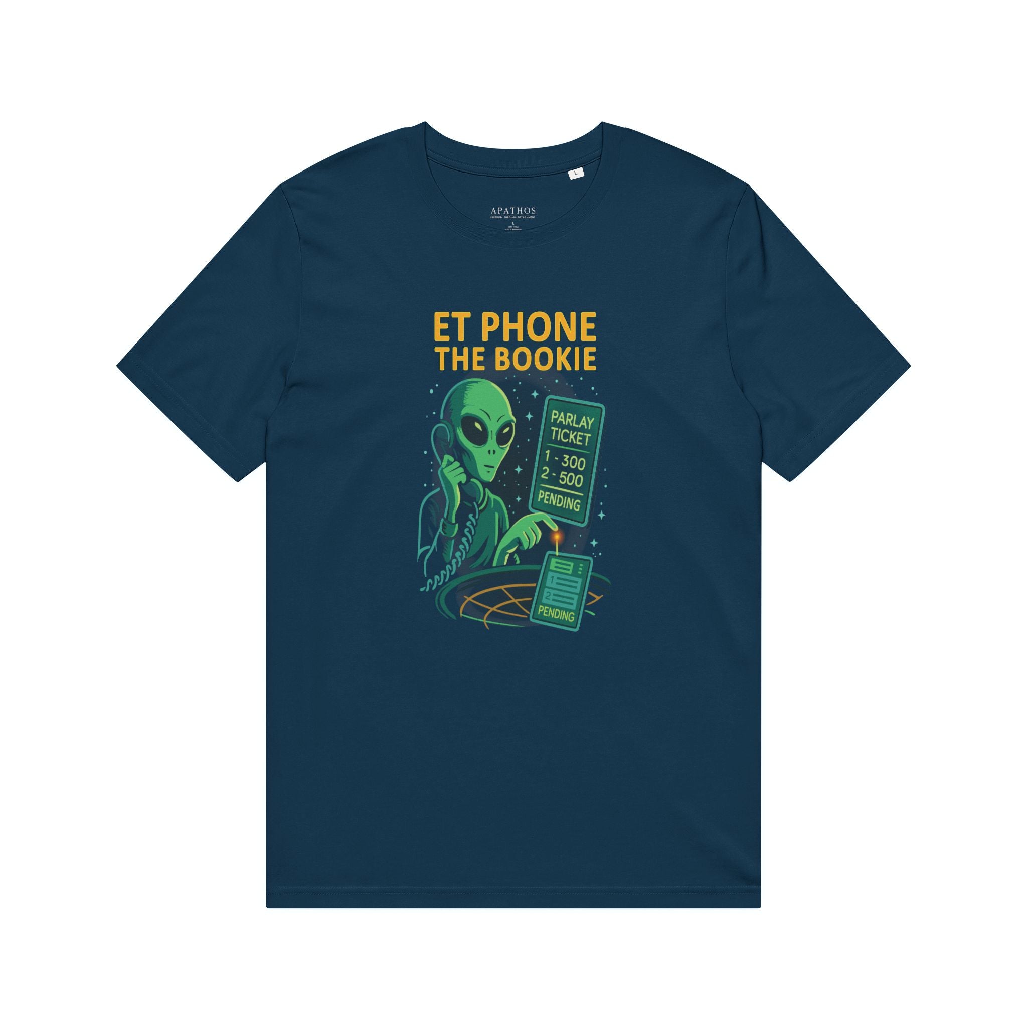 E.T. Phone The Bookie Organic Tee